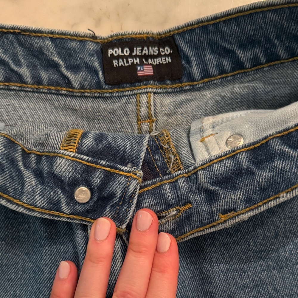 Polo by Ralph Lauren Women’s Blue Denim Jean Shorts - Picture 2 of 10